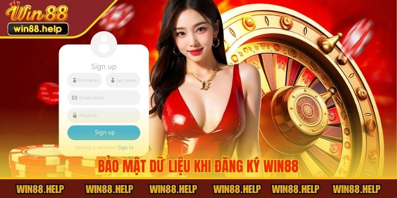 Bảo mật dữ liệu khi đăng ký Win88
